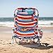 Tommy Bahama 2015 Backpack Cooler Chair with Storage Pouch and Towel Bar- red/Blue
