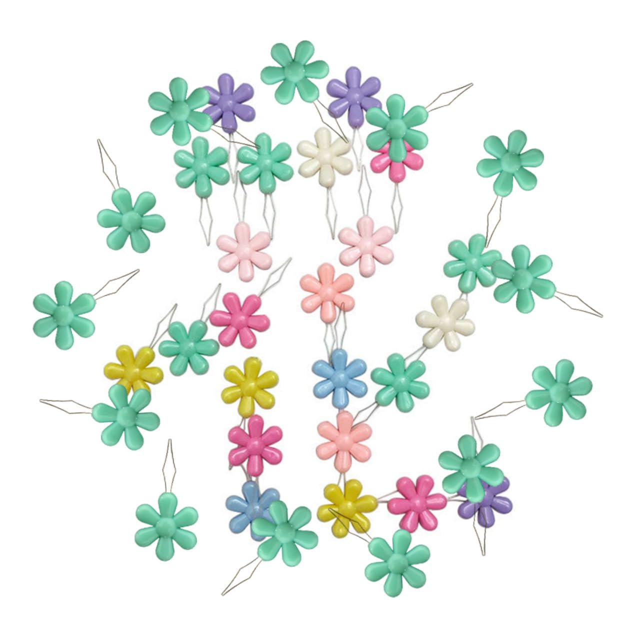 200piezas Enhebrador De Agujas De Coser Cabeza De Flor Accesorios De Costura Para Manualidades y Proyectos De Bricolaje Para Agujas De Ojos Pequeños