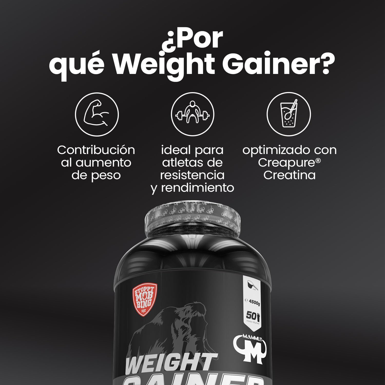 Mammut Weight Gainer Crash 5000 (4500g) Chocolate Aumento de Peso
