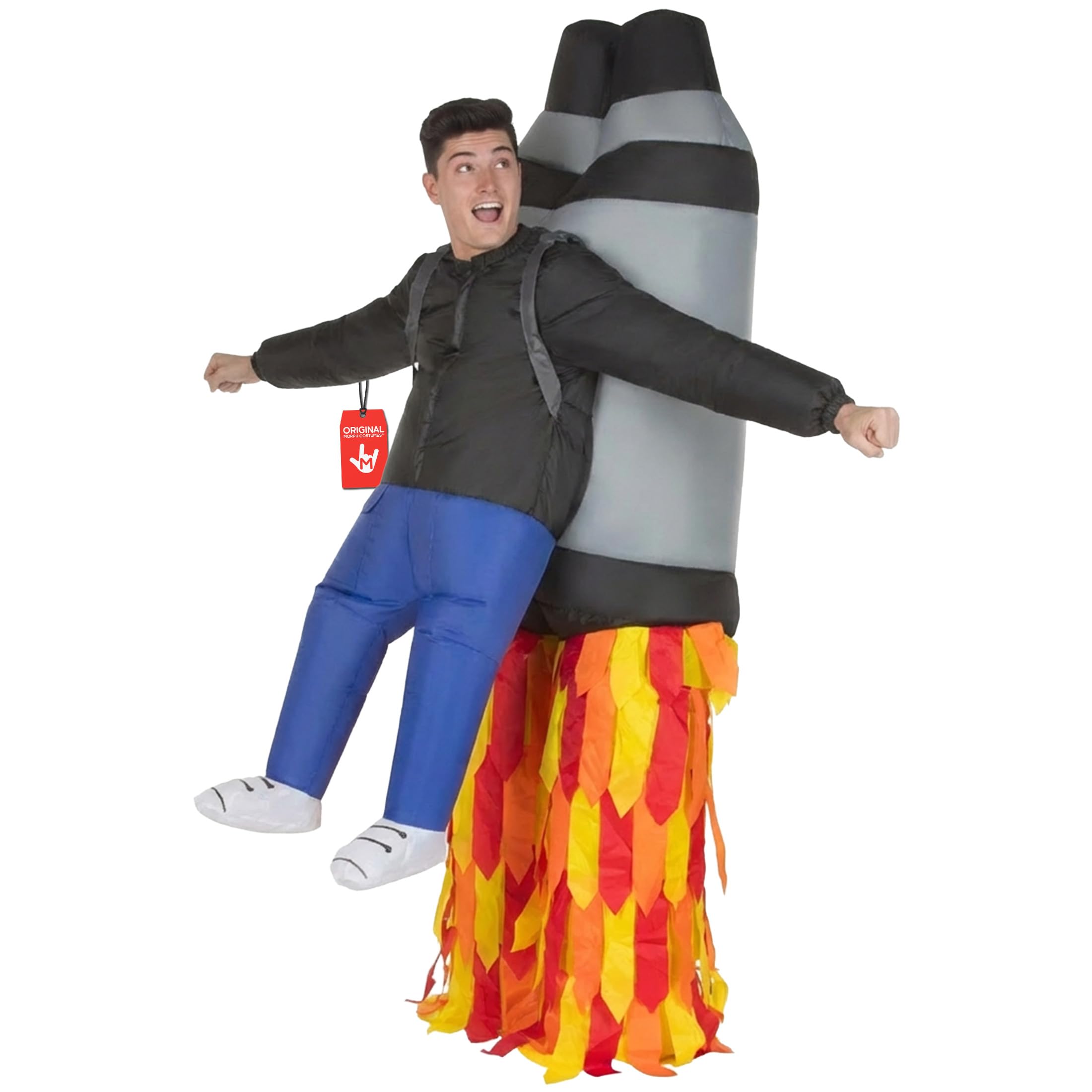 Morph Jetpack Inflatable Costume, Inflatable Rocket Costume for Adult, Blow Up Costumes Jet Pack, Blow Up Costumes for Adults
