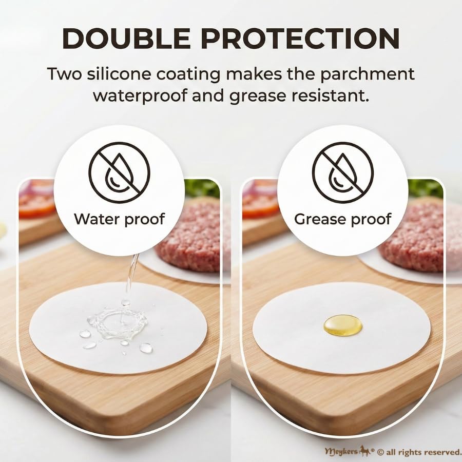 Snapklik.com : Patty Paper Sheets For 4/4.5 Inch Burger Press 500 Pcs ...