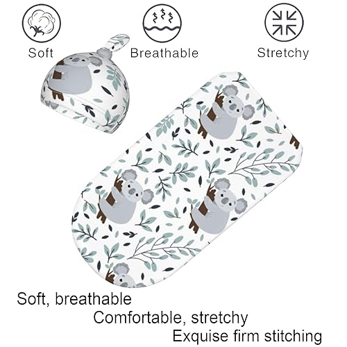Miniatura 3 de Manta para envolver, saco de dormir suave, saco de dormir para bebés, recién nacidos, niños y niñas, Koala