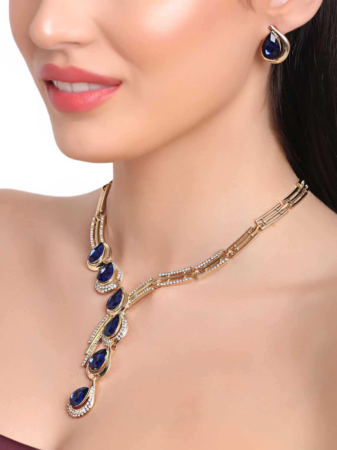 Stylish Crystal Necklace Set for Women