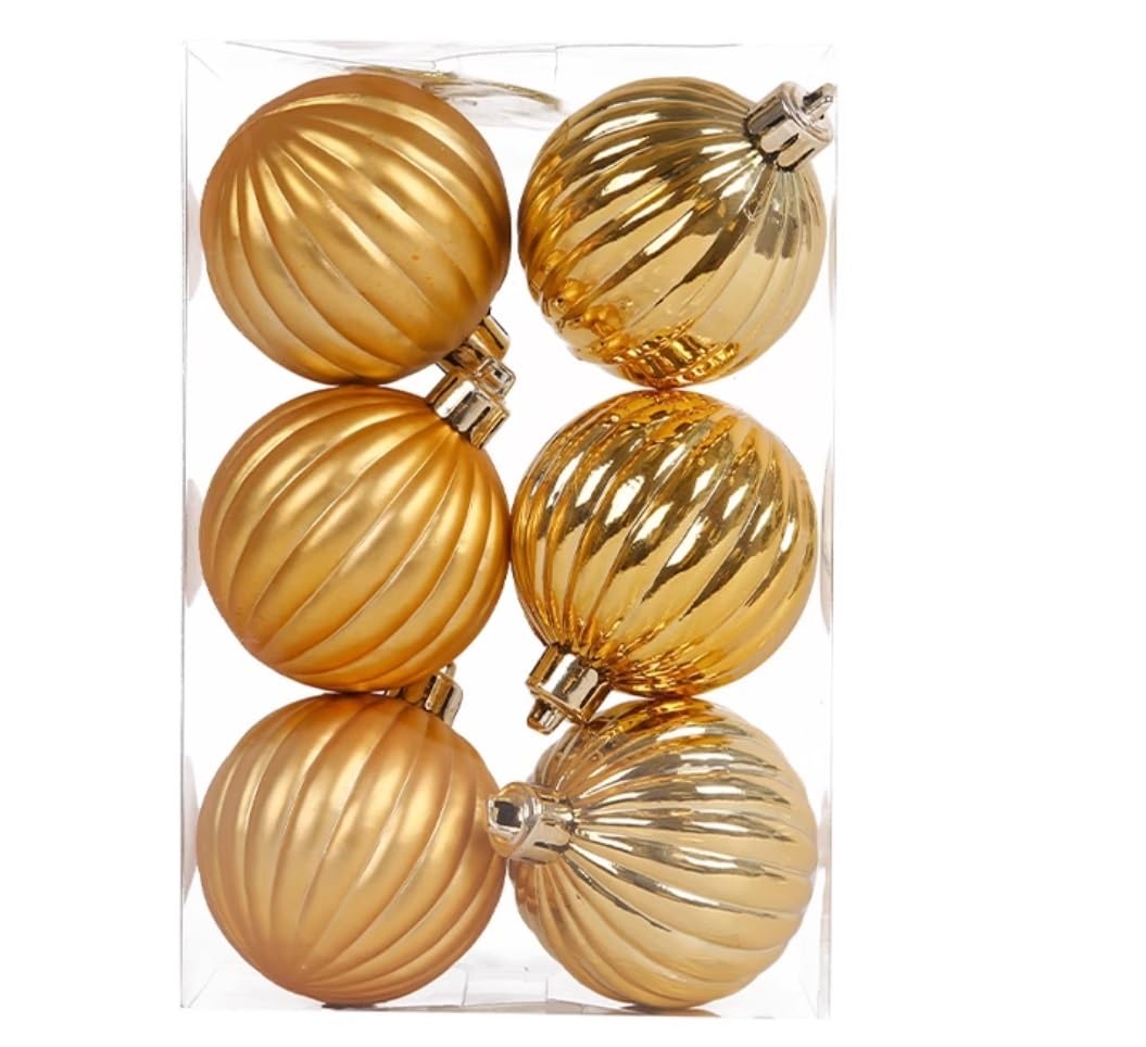 Palline di Natale Palline Albero Natale 6 Pezzi Di Ornamenti Per Palline Di Natale, Ornamenti Da Appendere, Decorazioni Per Appendere L'albero Della Palla Decorativa, Palline Di Natale Infrangibili Na