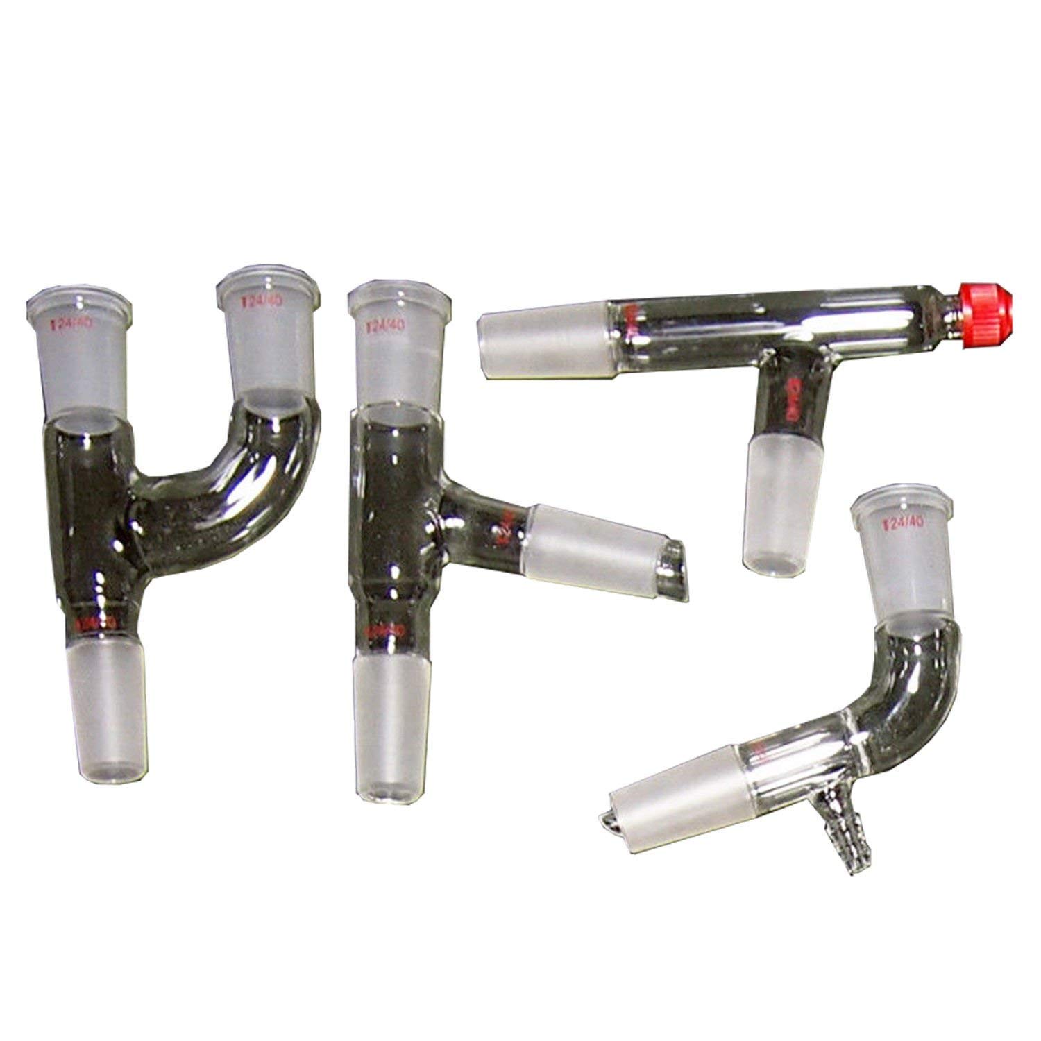 Labware Destillationsgerät für ätherische Öle, Hydrosol, Wasserdestillierer, Reiniger, Gläser-Set mit 24/40 Gelenk, 32 Stück