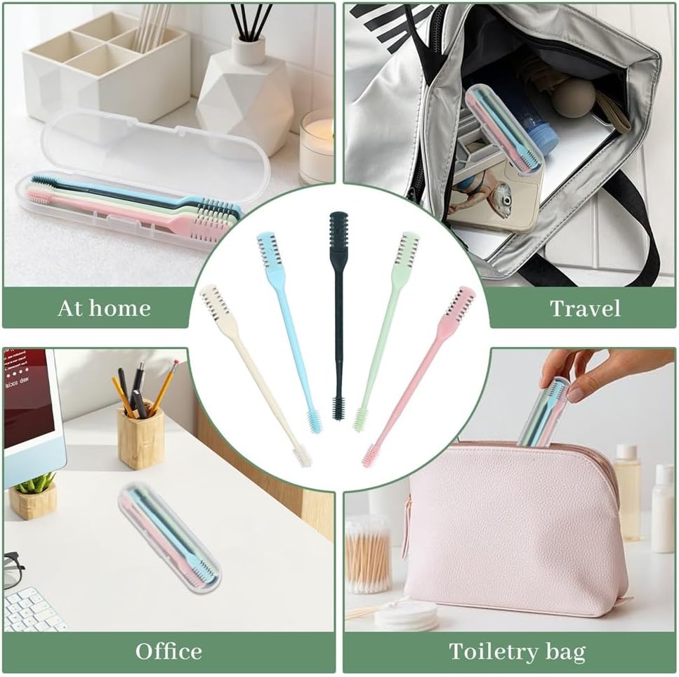 5Pcs 2-in-1 Double Sided Nose Knife Nasal Hair Cutter for Women&Men