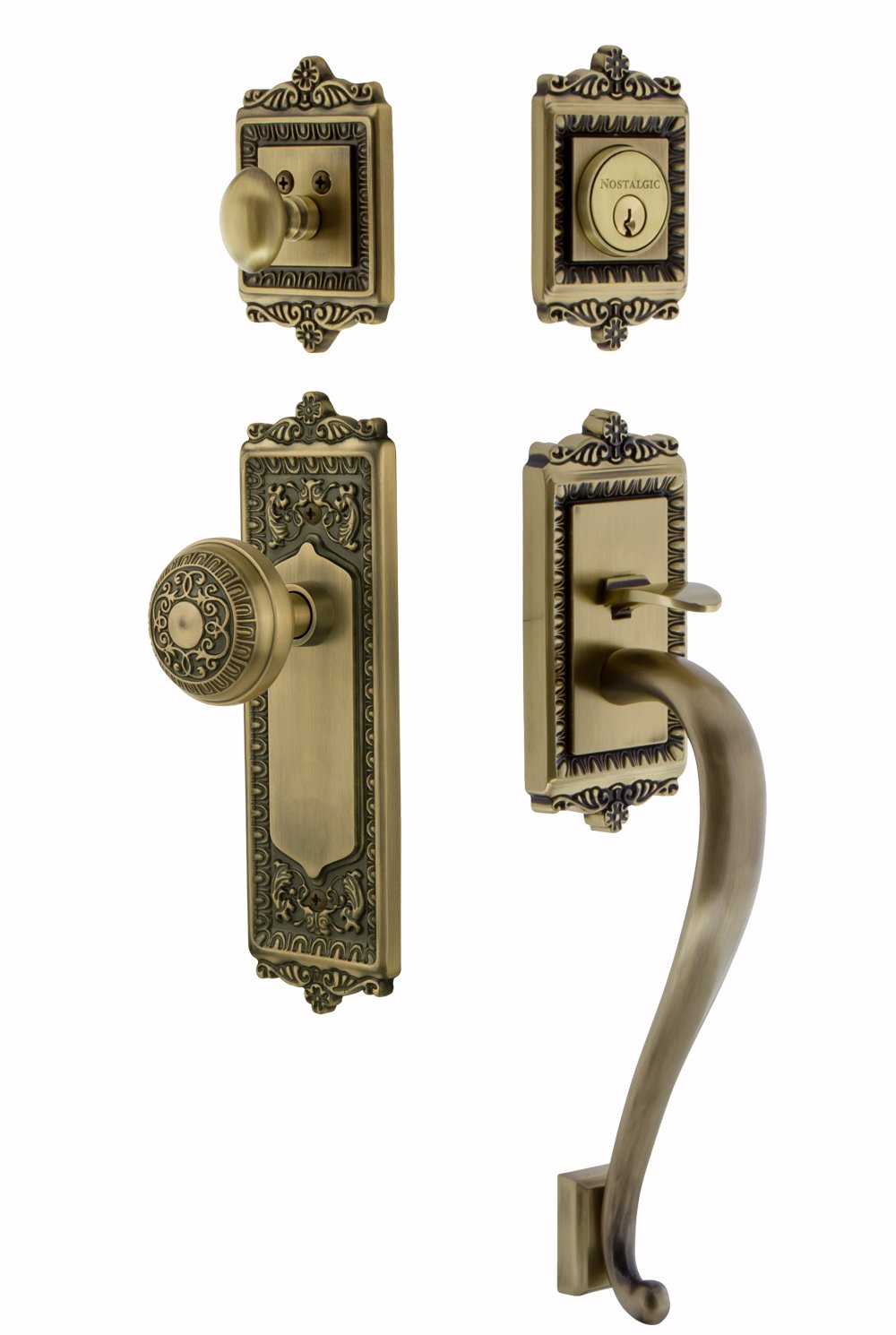 Retro IGT-PLATE Brass（retroism Gotoh Raw Brass Planetary Banjo Tuners, Set of 4, Black
