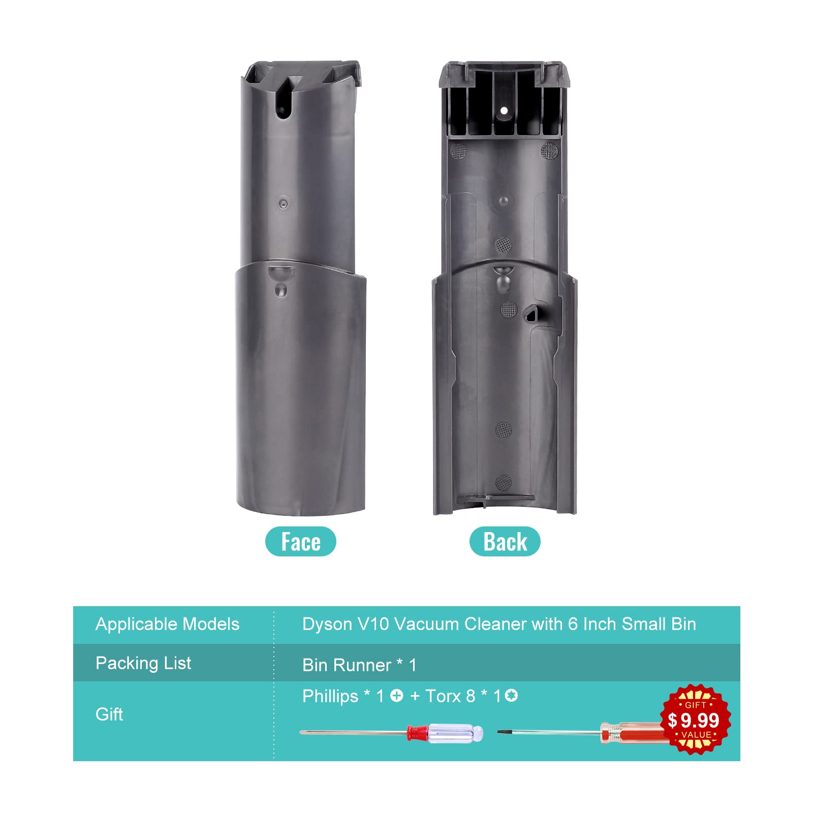 ポポロんさん専用 Amazon.com: 6inch Short Bin Runner Compatible with Dyson V10 SV12