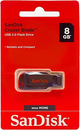 SanDisk Cruzer Blade SDCZ50-008G-I35 8GB USB 2.0 Pen Drive
