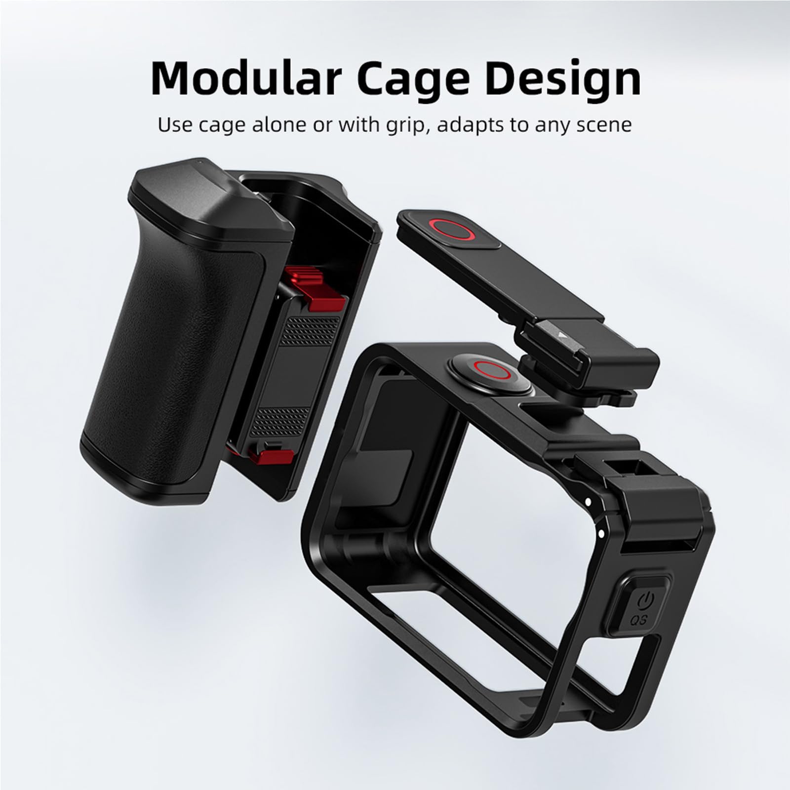 OSMO Action 6 zestaw uchwytów do DJI Osmo Action 6, zestaw uchwytów do fotografii ulicznej Xplorer z przyciskiem migawki, osłonką obiektywu i smyczą (zestaw uchwytów do fotografii ulicznej)
