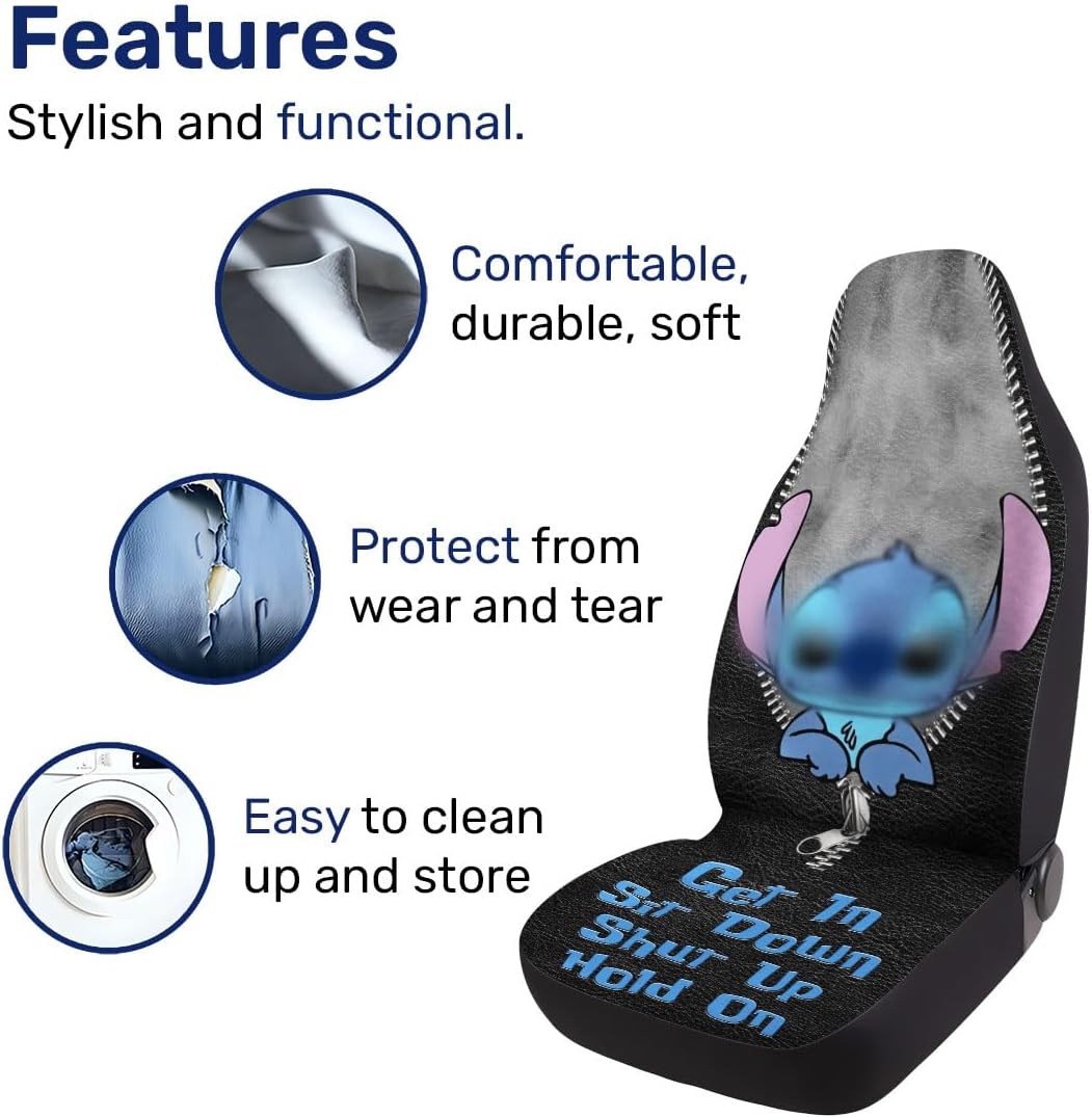 Cartoon Character 2 Front Car Seat Covers for Car... 14 Cartoon Character 2 Front Car Seat Covers for Car...