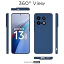 Pikkme Back Cover for iQOO 13 5G | Slim Soft Matte Silicone Cover with Camera Protection & Shockproof Bumper Case (Blue) gallery image