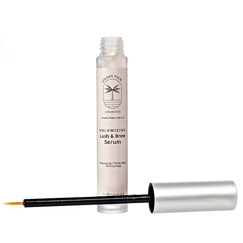 Miniatura 2 de Refuerzo de pestañas y cejas, fabricado en Estados Unidos, resultados en 4 semanas, alargamiento, engrosamiento e hidratación, por Golden Palm