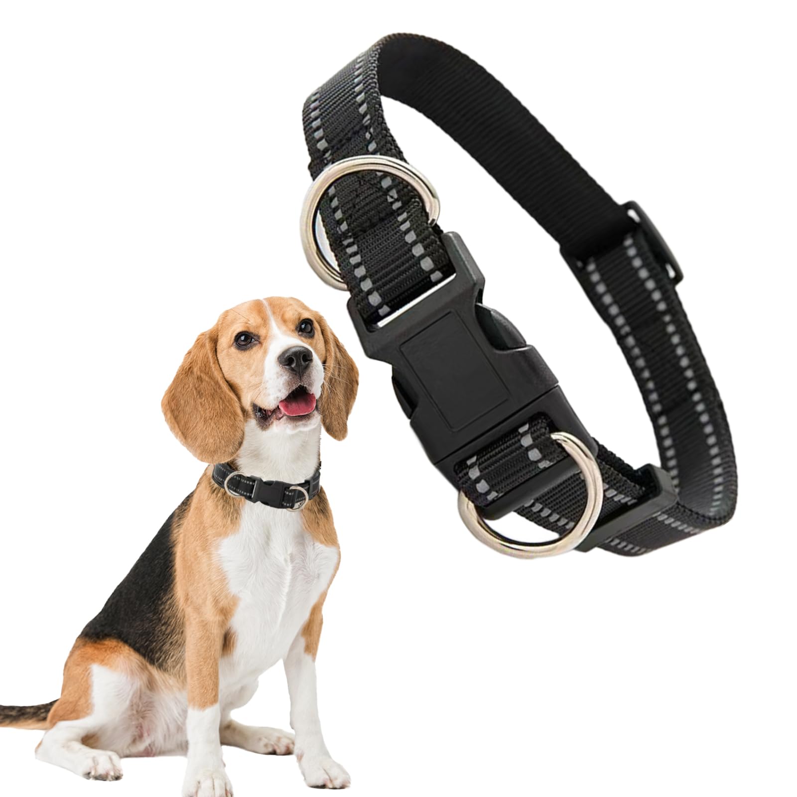 Dog Necklace Petty Collar Buckle Dogs Collar Strong Nylon Pet Collar Adjustable for Medium Dogs Neck (M/20-40 Pounds)