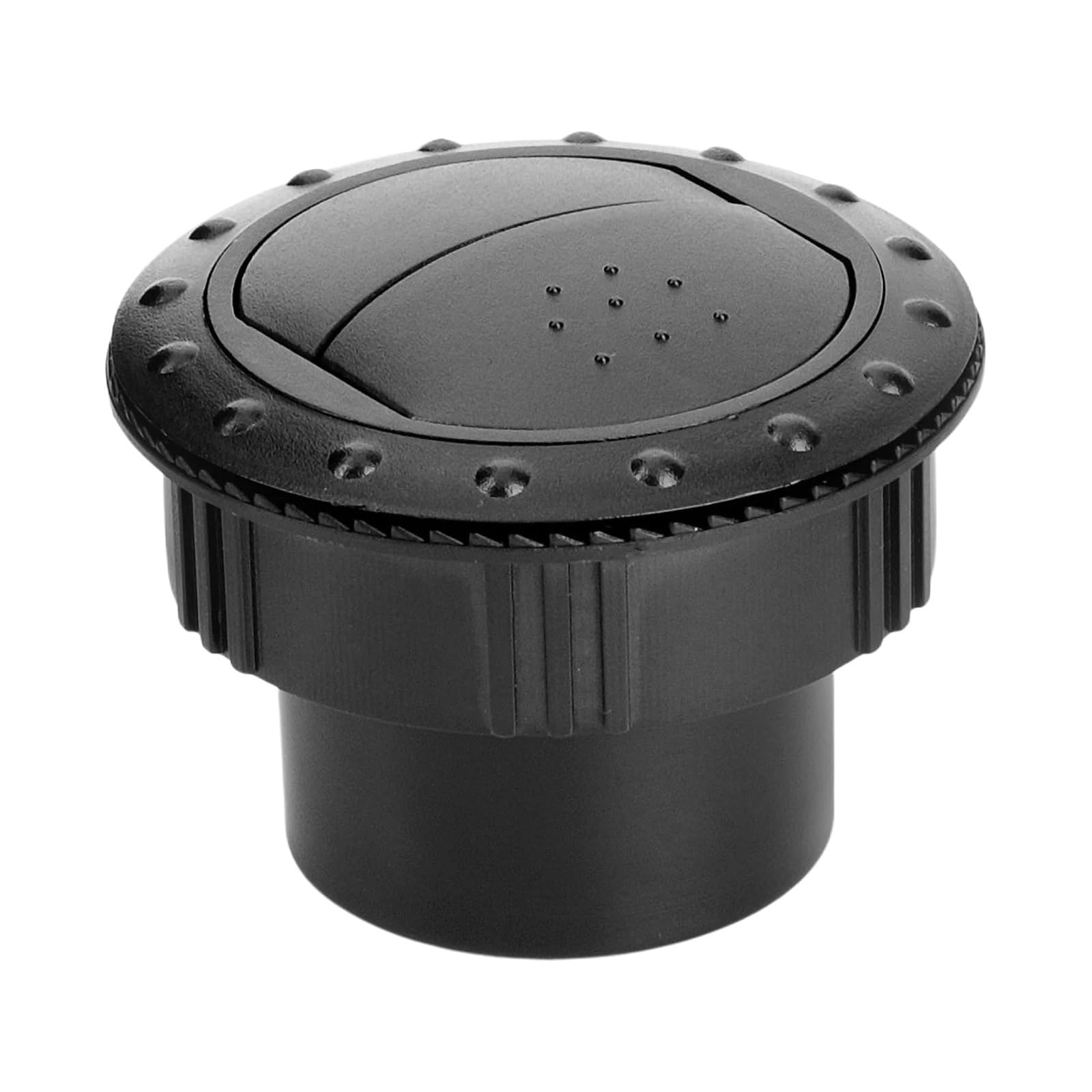 Griglia Ventilazione condizionata Deflettore sfiato per Uscita Aria condizionata Universale 65 mm Rotazione cruscotto Auto 255 Pollici Camper ATV A/C | Black