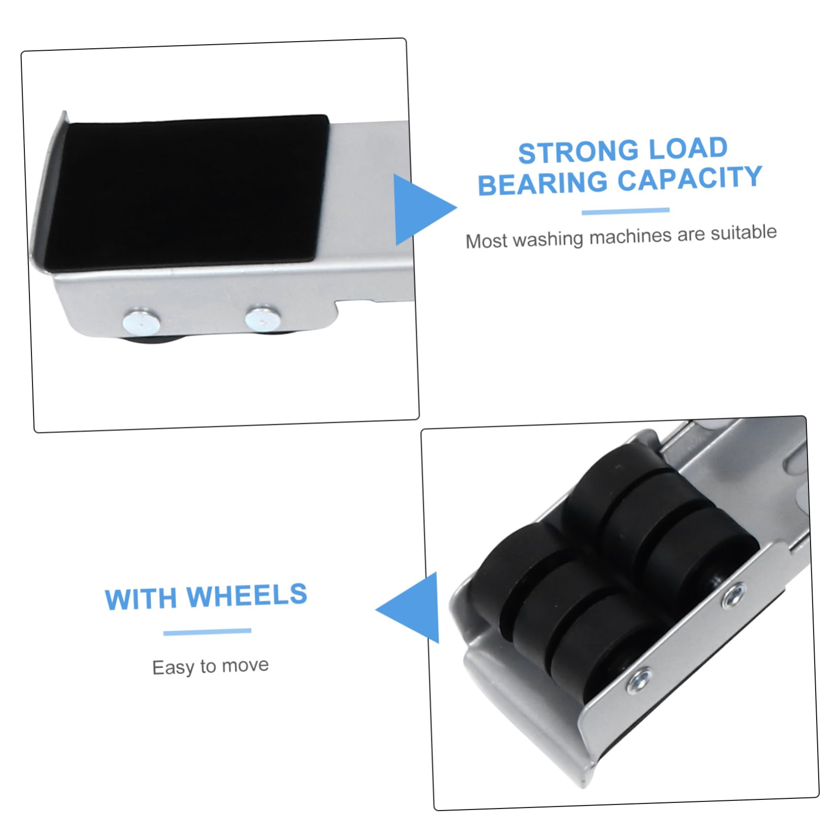 Angoily Soporte Ajustable Para Lavadora y Refrigerador Base Rodante Móvil Antideslizante, Resistente Al Óxido, Plataforma Multifuncional Para Electrodomésticos En Hogar y Dormitorio