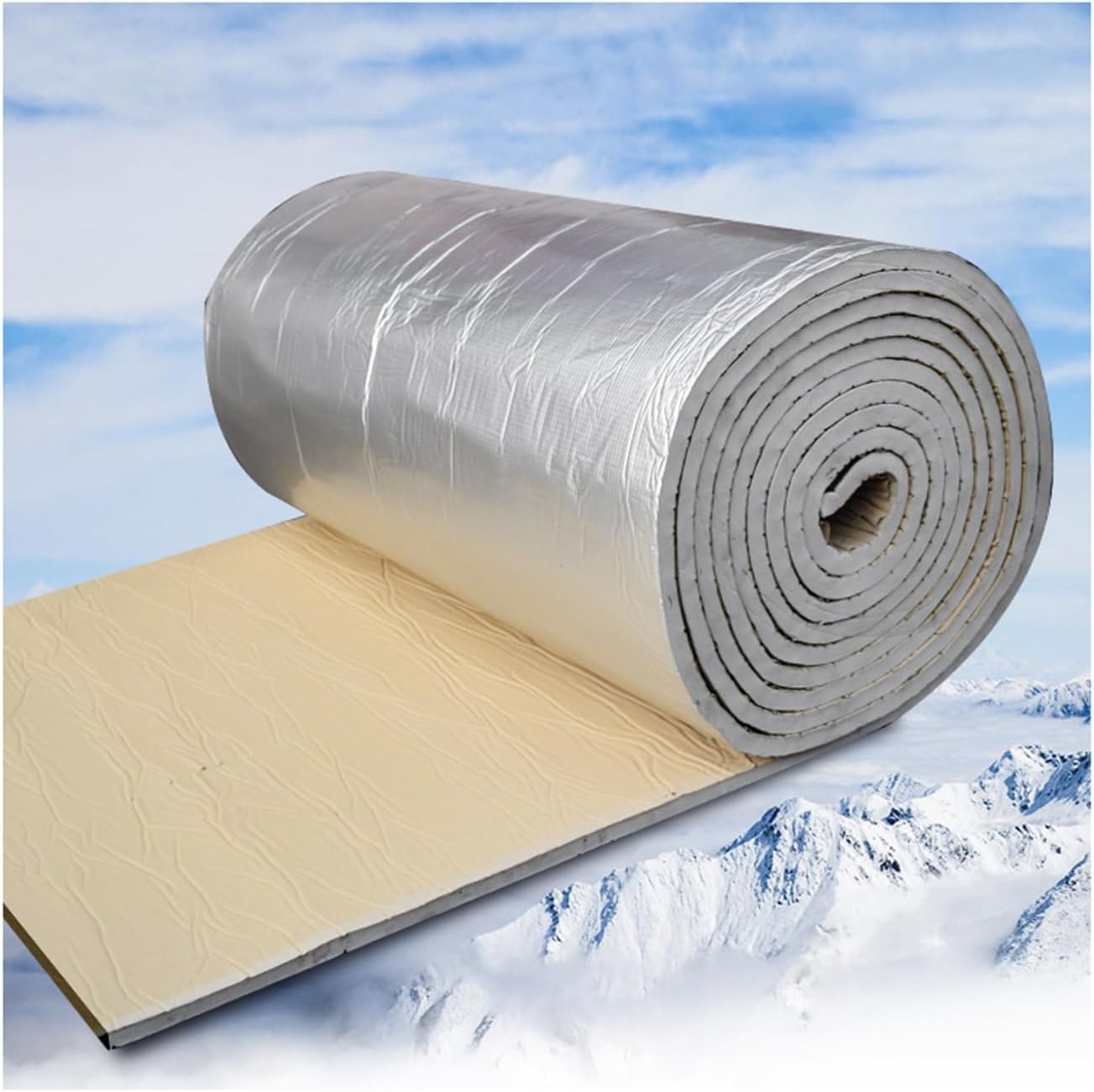 Tapis insonorisant de voiture 30mm en alu pour isolation thermique de toit 5m²