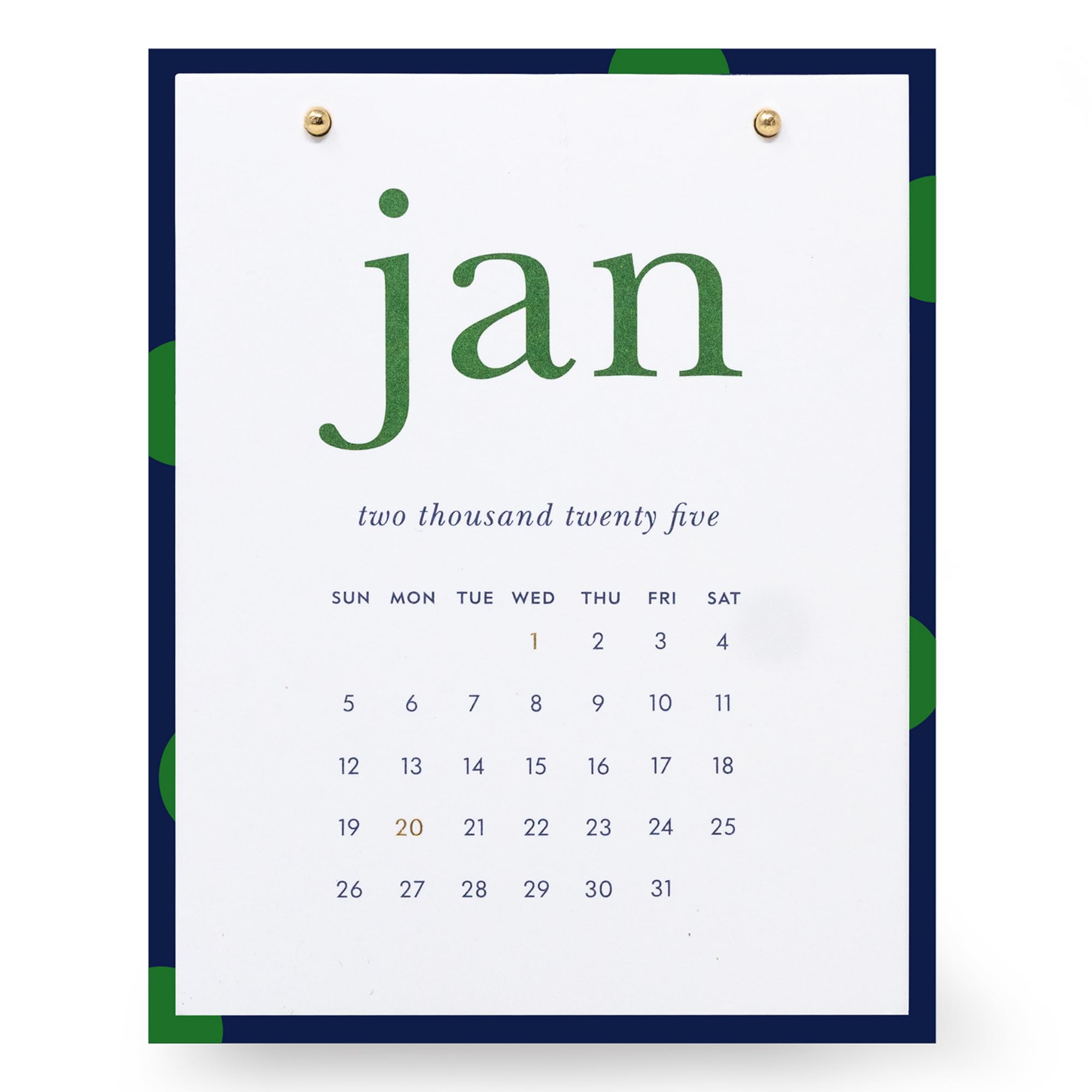 Kate Spade New York Small Desk Calendar 2025, Monthly