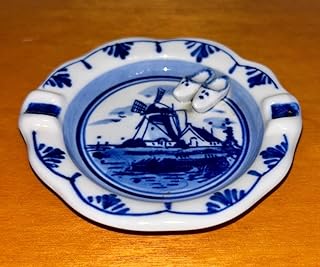 Vintage DELFT BLUE/デルフトブルー Ashtray 灰皿 デルフト陶器 オランダ製 ヴィンテージ