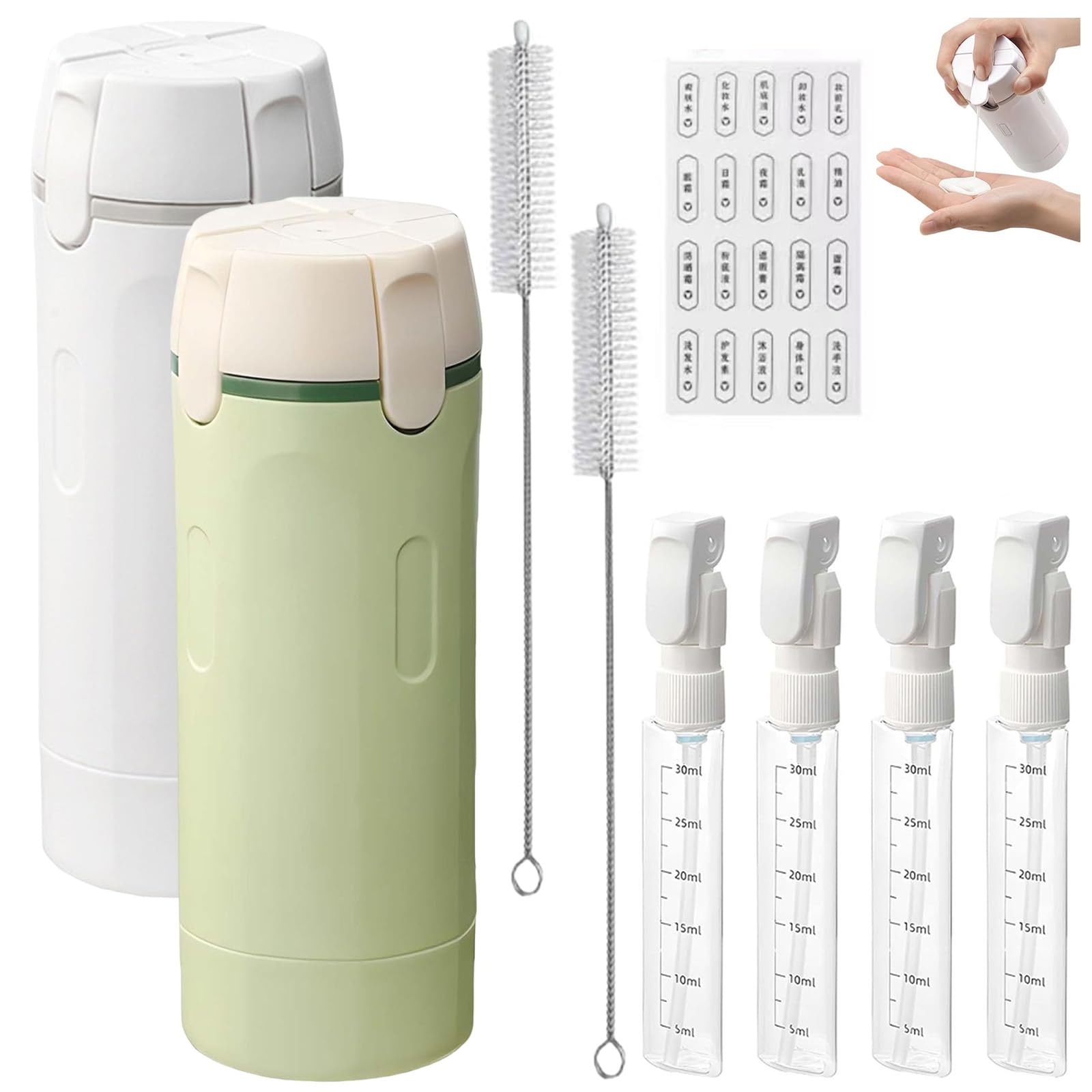 Amazon.com: 4-in-1 Leakproof Rotatable Travel Dispenser Set - 4
