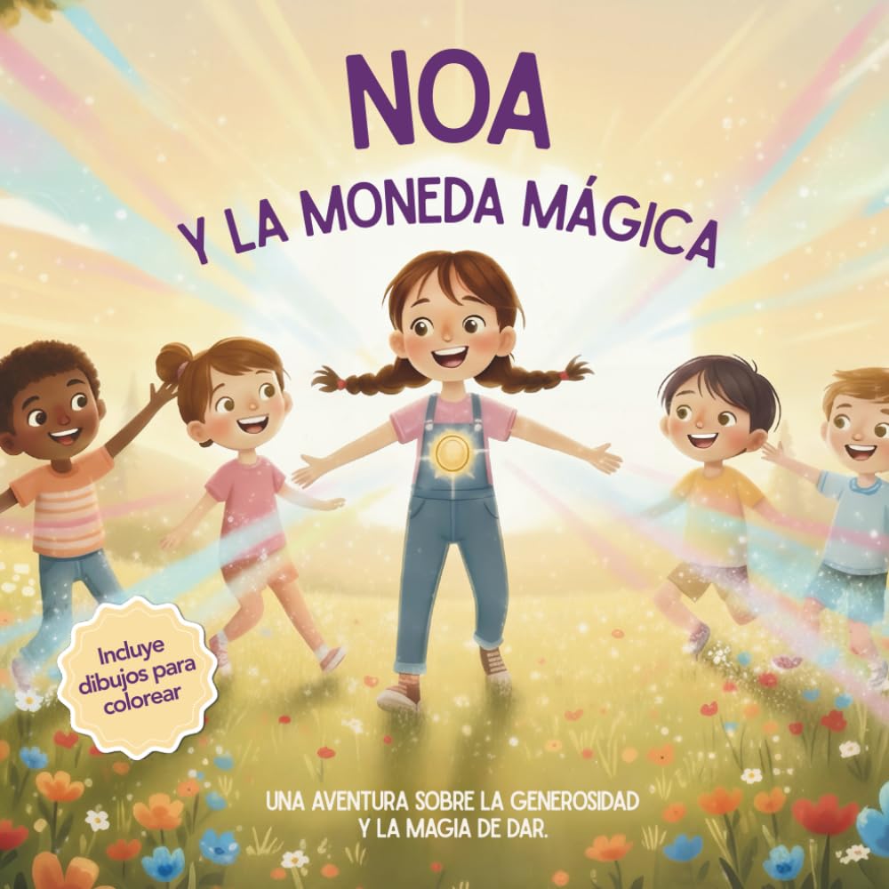 NOA Y LA MONEDA MAGICA: Un cuento mágico sobre la empatía, la alegría de compartir y el brillo del corazón (Edición ilustrada para niños)