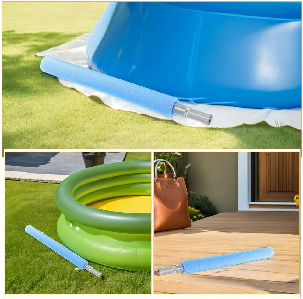 Yardwe 8pcs Trampoline Poles with Foam Sleeve - Trampoline Replacement Poles - Anti Collision Replacement Parts Accessories for Kids Adults