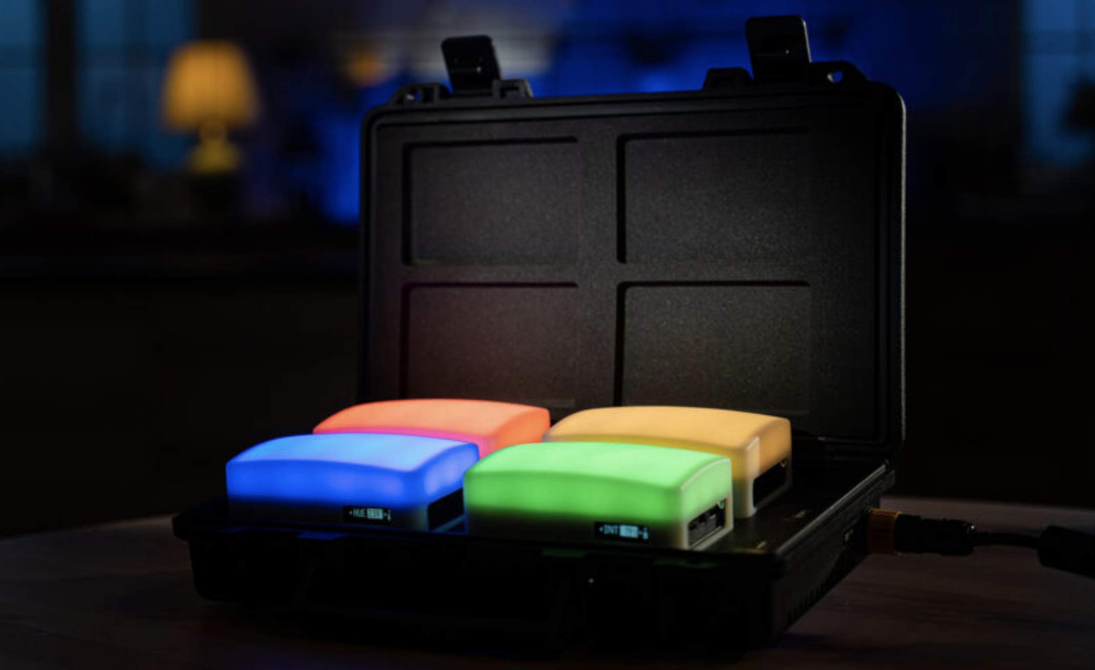 Aputure MC 4 Light Travel Kit with Charging Case, MC4KIT