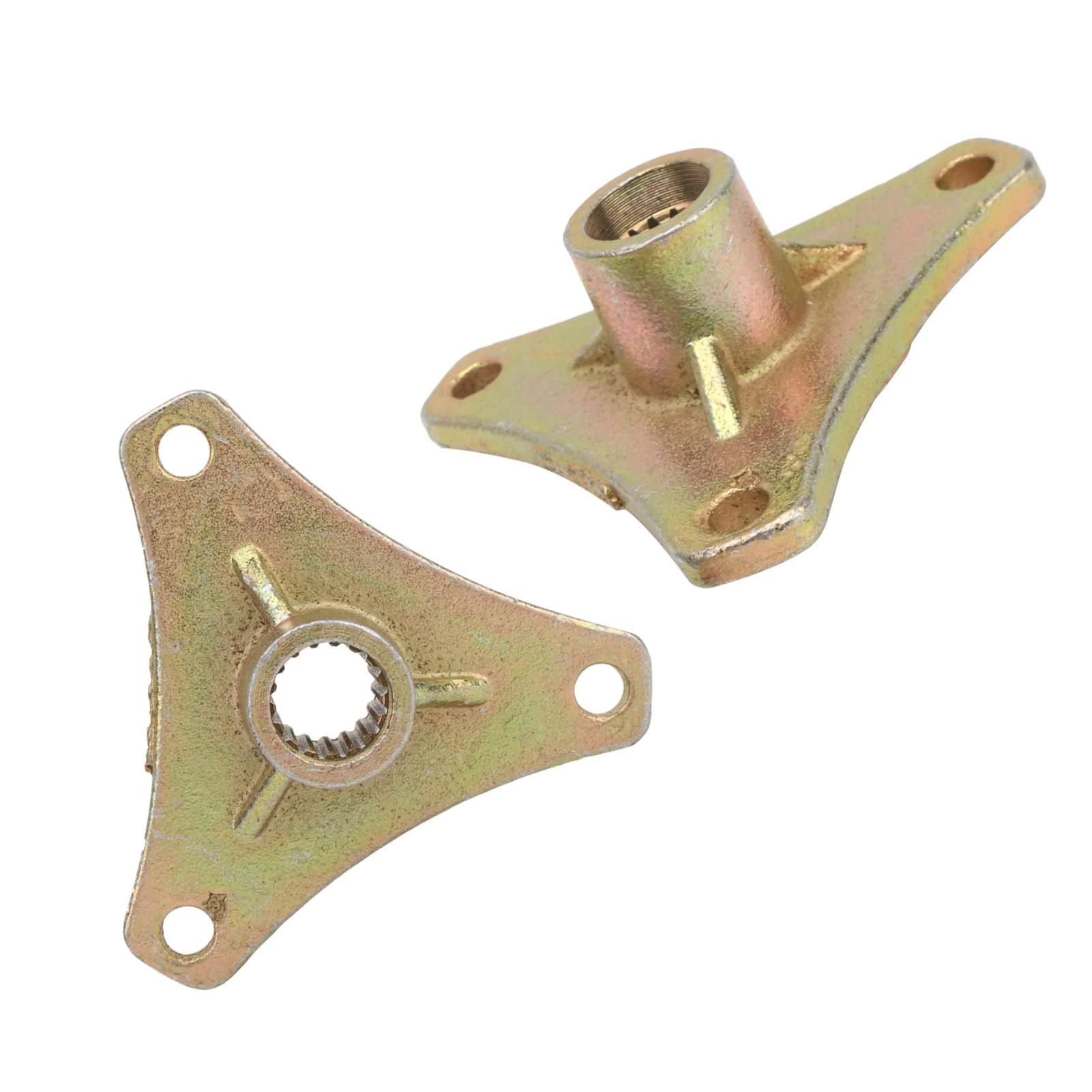 Spline-Hinterrad-Achsennabe, 2 Stück, 17 Zähne, 3 Bolzen, Stahllegierung, Spline-Radnabe Für Quad-Bike, ATV, Go-Kart, 50 Cc, 110 Cc