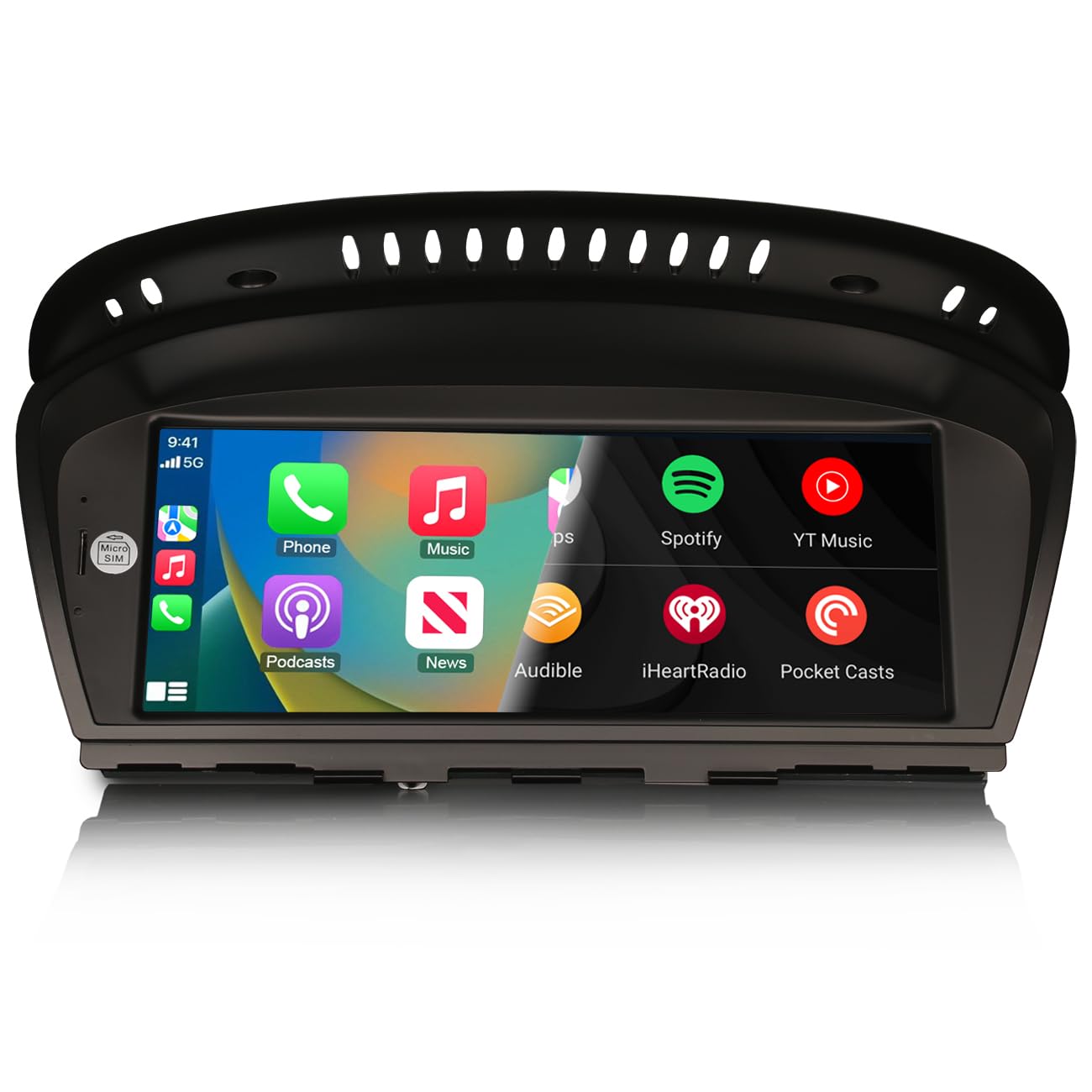 8,8" IPS Qualcomm 8-Kern Android 14 DAB+ Autoradio Für BMW 3er E90 E91 E92 E93 5er E60 E61 6er E63 E64 2005-2008 CCC GPS Navi CarPlay Android Auto WiFi Bluetooth 5.0 4GB+64GB DSP Canbus Idrive