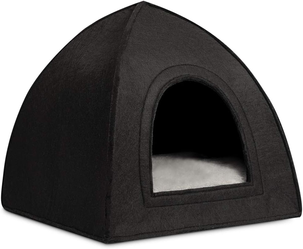 Hollypet Cat Bed Cat Tent House SelfWarming 2in1 Foldable
