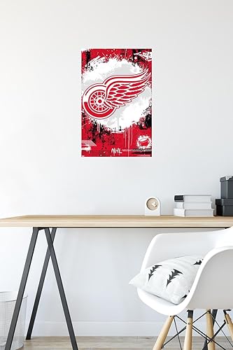 Miniatura 4 de Trends International NHL Detroit Red Wings - Póster de pared con logotipo Maximalist 23