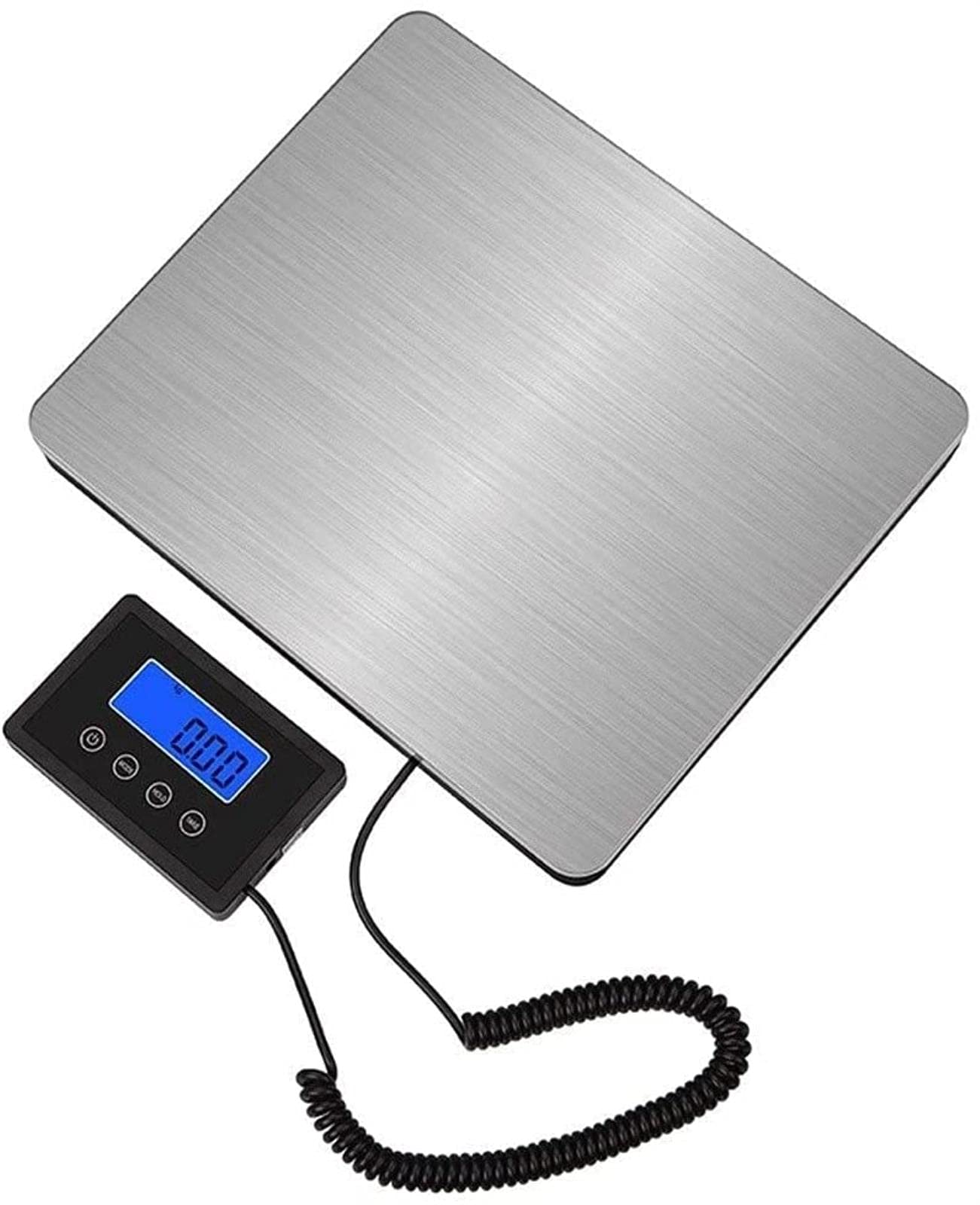 Bilancia Multifunzione,[Ultimo 2021] Bilancia Elettronica Digitale Argento Ad Alta Precisione 180Kg/50G Bilancia Frutta Piattaforma in Acciaio Inox per Negozio Bilancia da Cucina