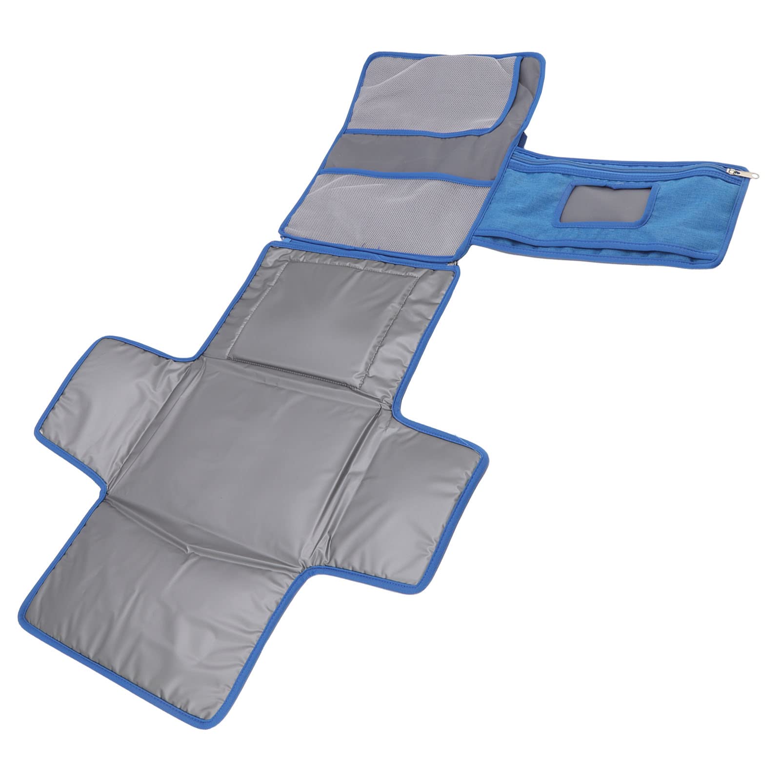 Cocoarm Fasciatoio per Neonati, Fasciatoio in Tessuto Non Tessuto, Pieghevole, Manico Staccabile, Portatile, per Pannolini da Viaggio, per Mamme, papà, Passeggino, Gite in Auto (BLUE)