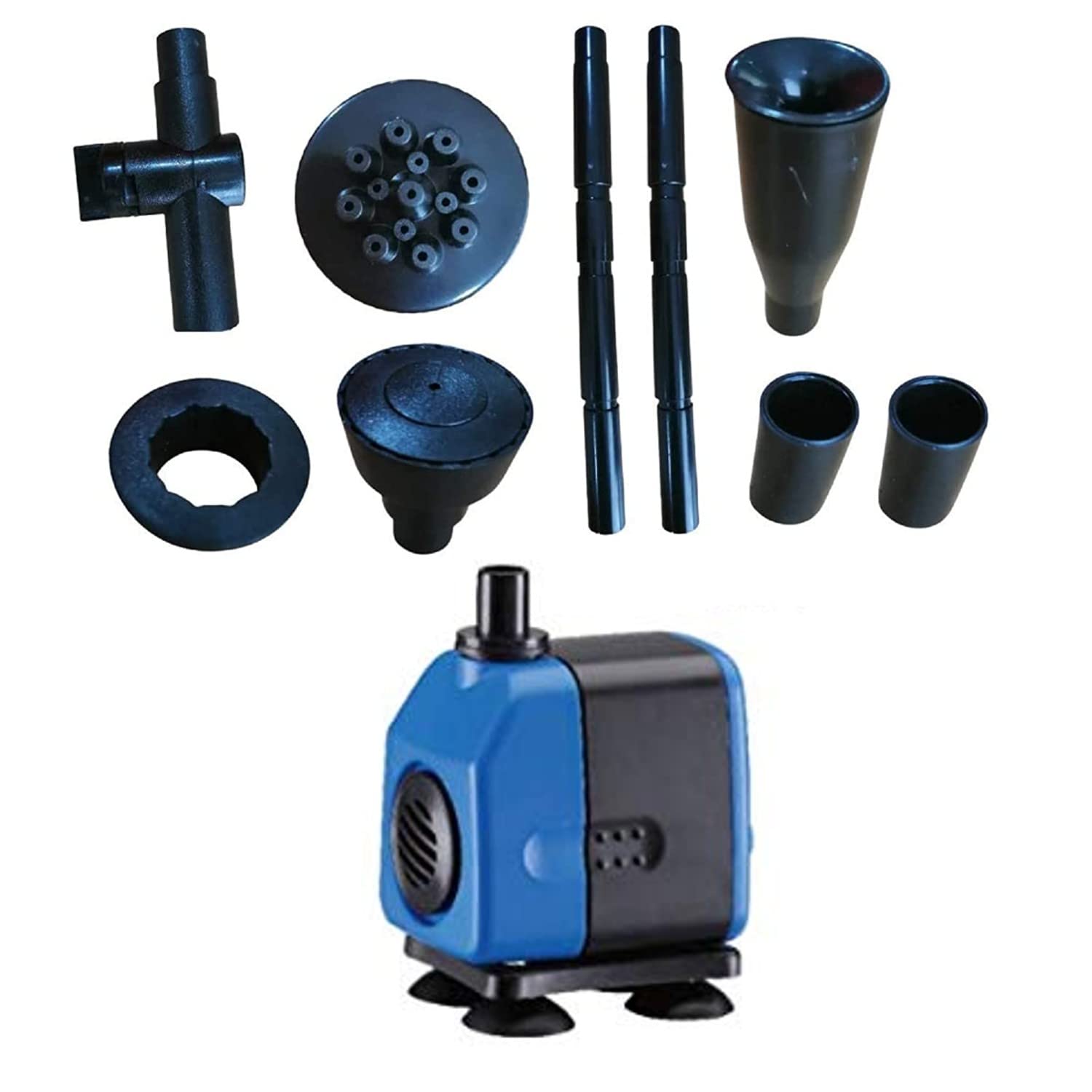 Despacito Fountain kit with pump Water fountain Nozzle kit for home outdoor, fountain kit Extension for garden and Pond submersible water pump (Water pump max flow - 3000L/H) (B09L4RQN16) Amazon Price History, Amazon Price Tracker