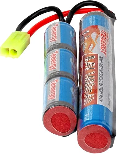 Miniatura 5 de Tenergy Batería Airsoft de 84 V de 1600 mAh NiMH Nunchuck con conector Mini Tamiya para rifle Airsoft Gun M4  cargador de batería NiMH de 84 V-96 V