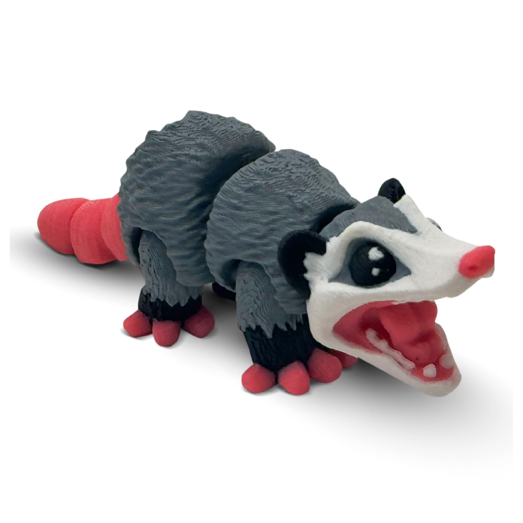 Opossum Articulated 3D Printed Fidget Figurine, Sensory Desk Companion for Stress Relief & Focus, Great for Collectors, Busy Professionals, Possum
