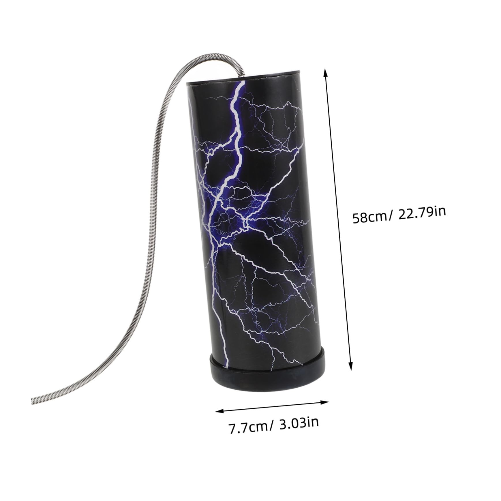 YARNOW Schwarze Feder Trommel mit Verstellbarem Klang und Vielseitigem Design aus Papier Metall und PVC für Musikalische Aufführungen und Aufnahmen