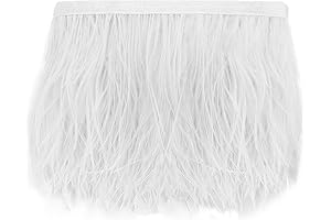 3 Yard Long HaiMay Ostrich Feathers Fringe Trim Ribbon For Dress Decotation