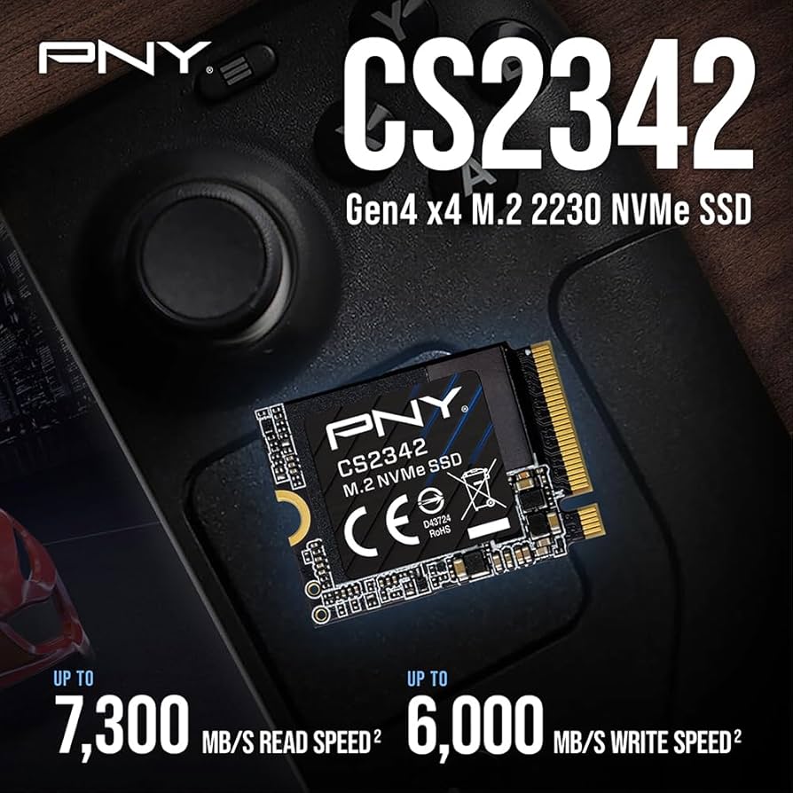 PCパーツ PNY SSD 2TB PNY 2TB M.2 NVMe Gen4 x4 Internal SSD Upgrade Kit with