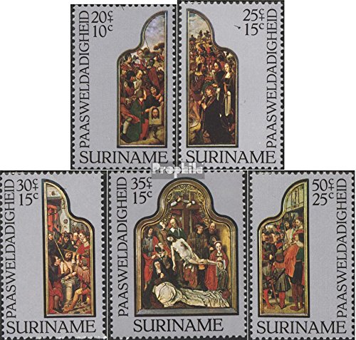 Prophila Collection Suriname 759-763 (Completa Edizione) 1977 Pale d'altare (Francobolli per i Collezionisti) Pittura