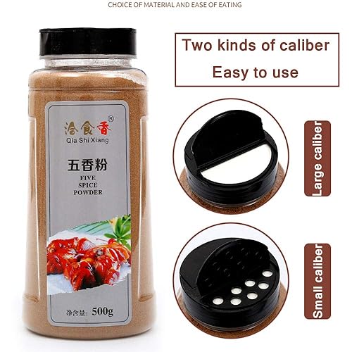 Miniatura 5 de Mezcla china de cinco especias, condimento tradicional de 5 especias en polvo, sin conservantes, para cocina asiática, coctelera de plástico de 17.6