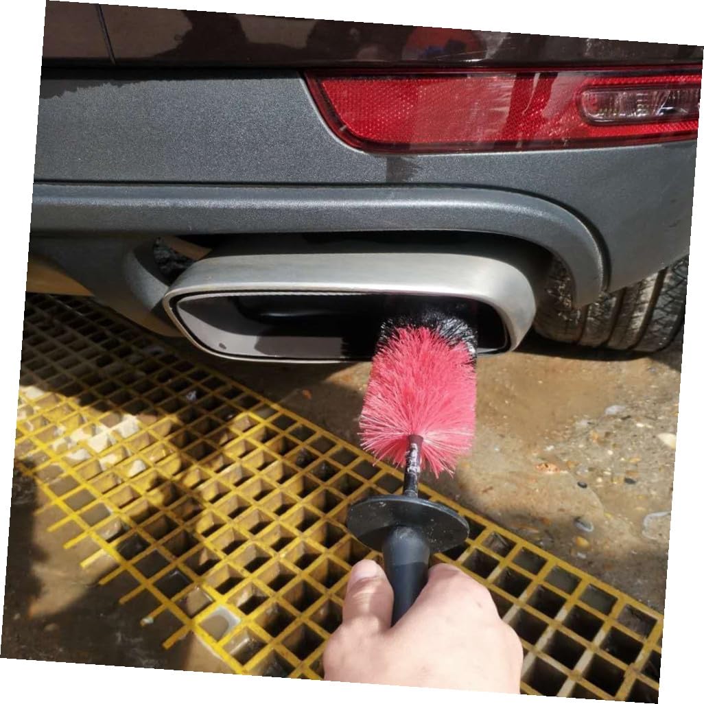 MAGICLULU 2pezzi Spazzola per Cerchi Auto da Setole Lunghe Pp e PE Multiuso per Pulizia Cerchioni Raggi Pneumatici e Terminali di Scarco
