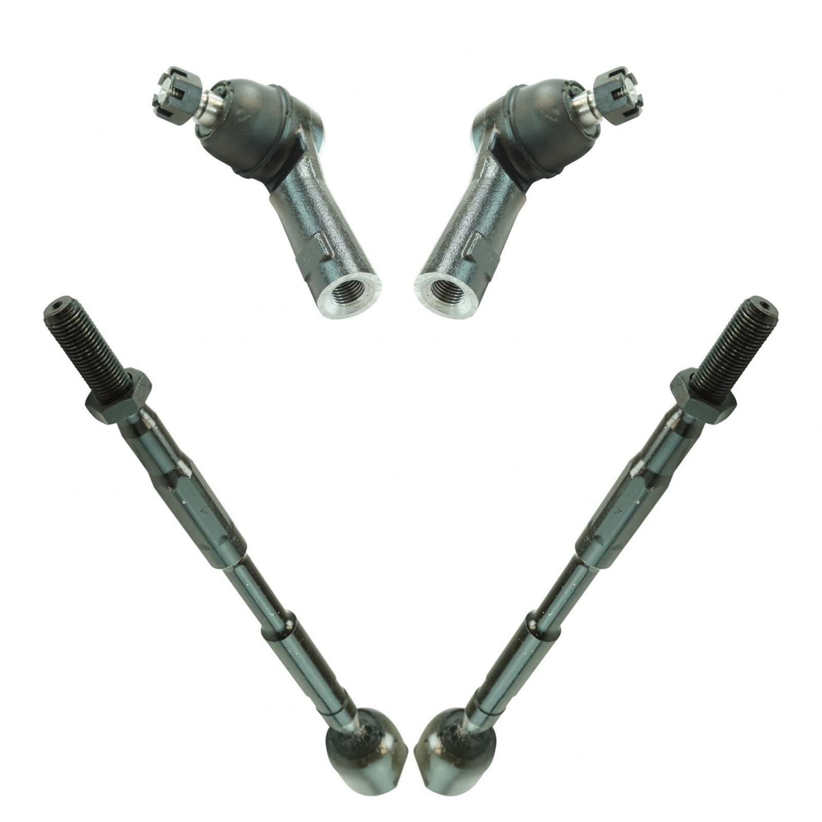 TRQ Front Tie Rod Set Compatible with 2006-2014 Honda Ridgeline