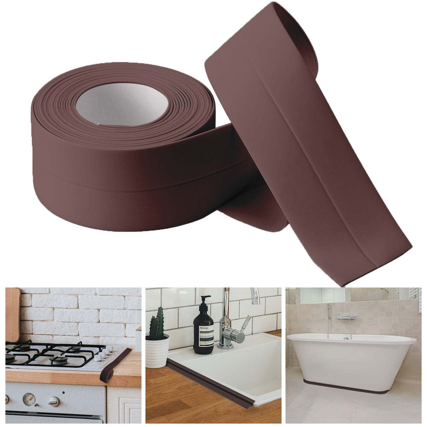 See full amazon price history chart for Mockery Caulk Tape Sealant Strip, PVC Self Adhesive Tub and Wall Sealing Tape Caulk Sealer, Caulk Strip, Sealant Tape for Kitchen Countertop, Bathroom, Toilet, Bathtub Floor Wall Edge (Brown, 1PCS) Mockery Caulk Tape Sealant Strip, PVC Self Adhesive Tub and Wall Sealing Tape Caulk Sealer, Caulk Strip, Sealant Tape for Kitchen Countertop, Bathroom, Toilet, Bathtub Floor Wall Edge (Brown, 1PCS) (B0BDX4Y1NW) Amazon Price History, Amazon Price Tracker