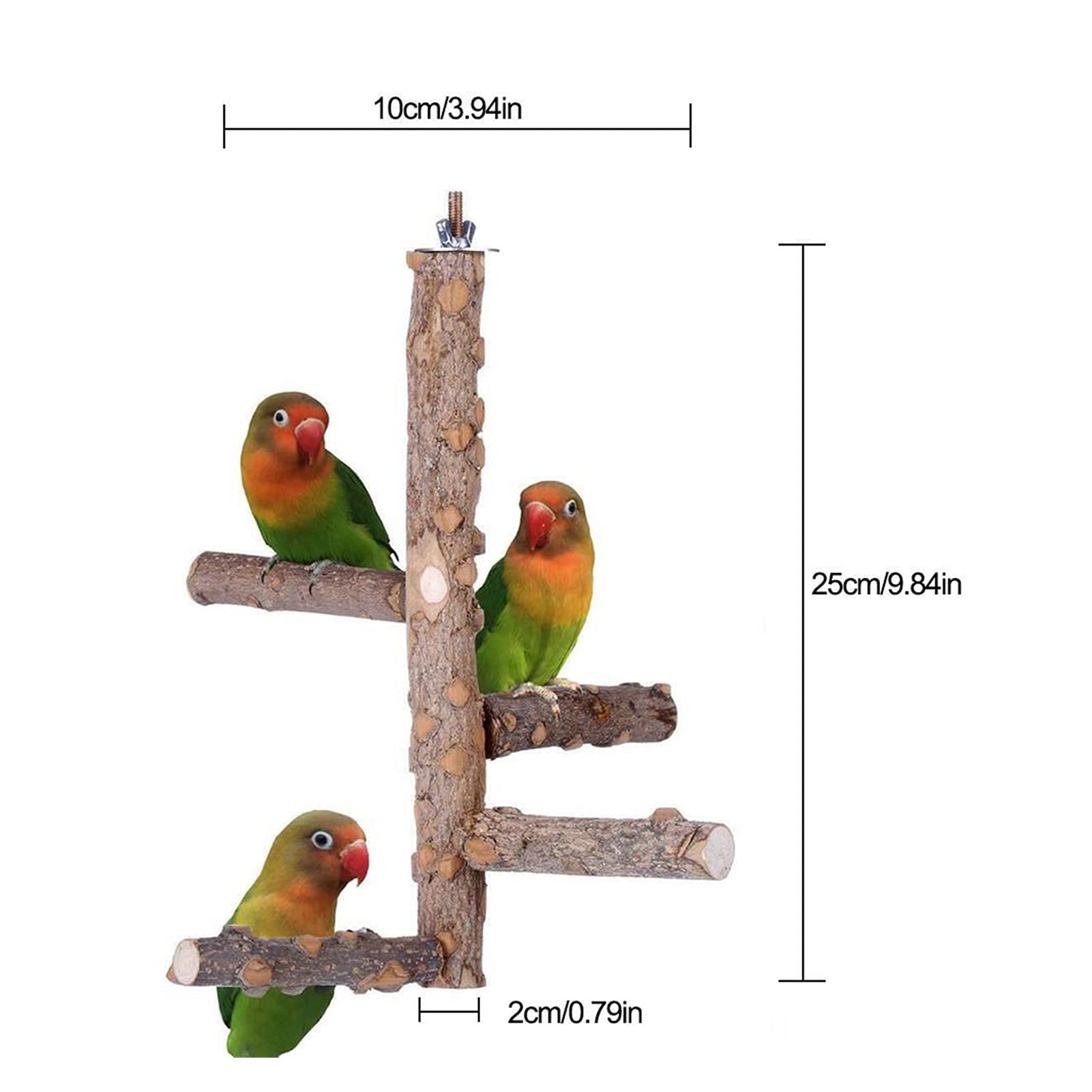 Vogelspielzeug Haustier Papagei Vögel Stehstab Hölzerner Vogel Klettern Leiter Perches Nymphensittich Sittich Klaue Schleifen Spielzeug Bird Cage Zubehör