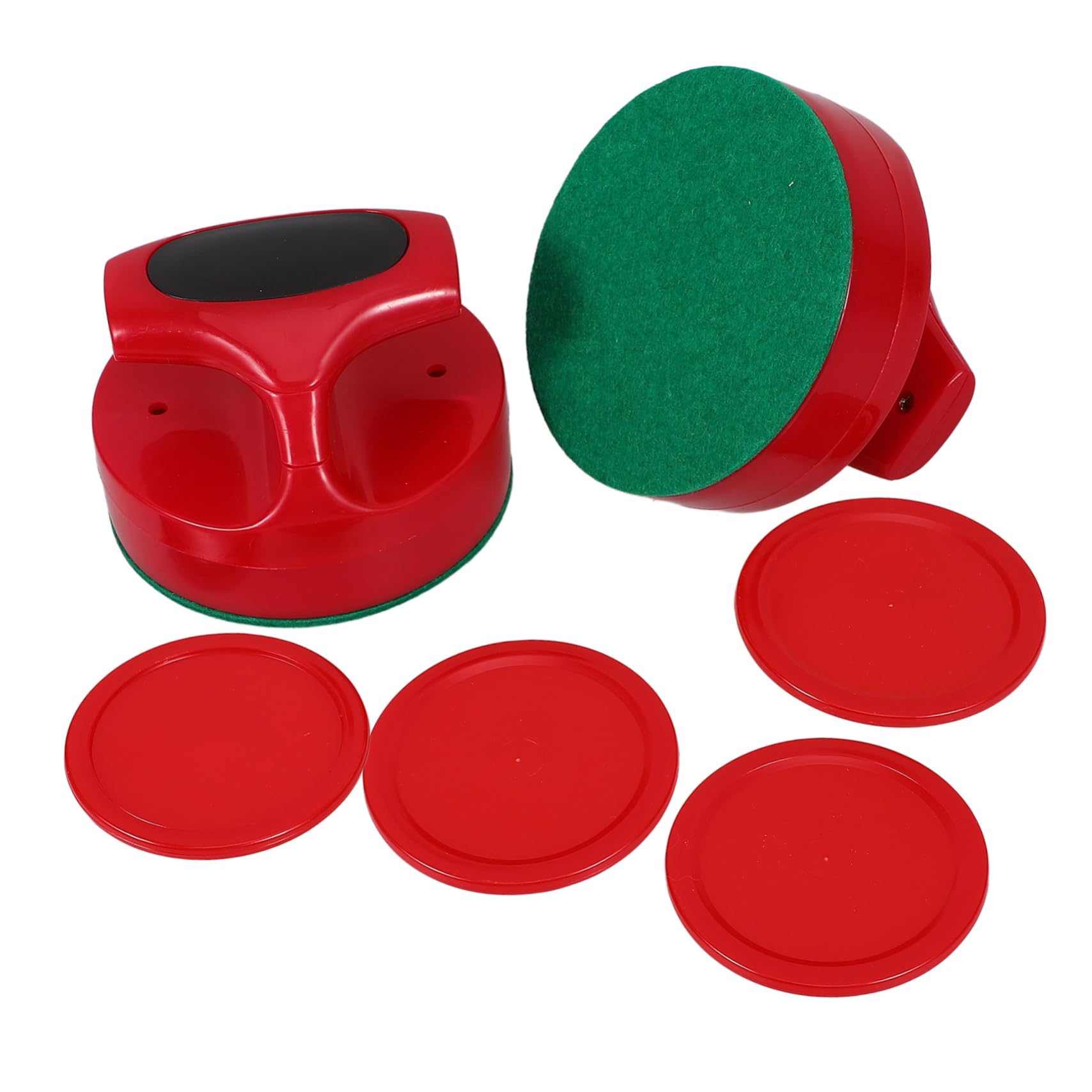 Ensemble De Hockey sur Air Pousseurs De Hockey Rondelles Et Pagaies De Pagaies De sur Air Mini Rondelles De sur Flanelle Rouge