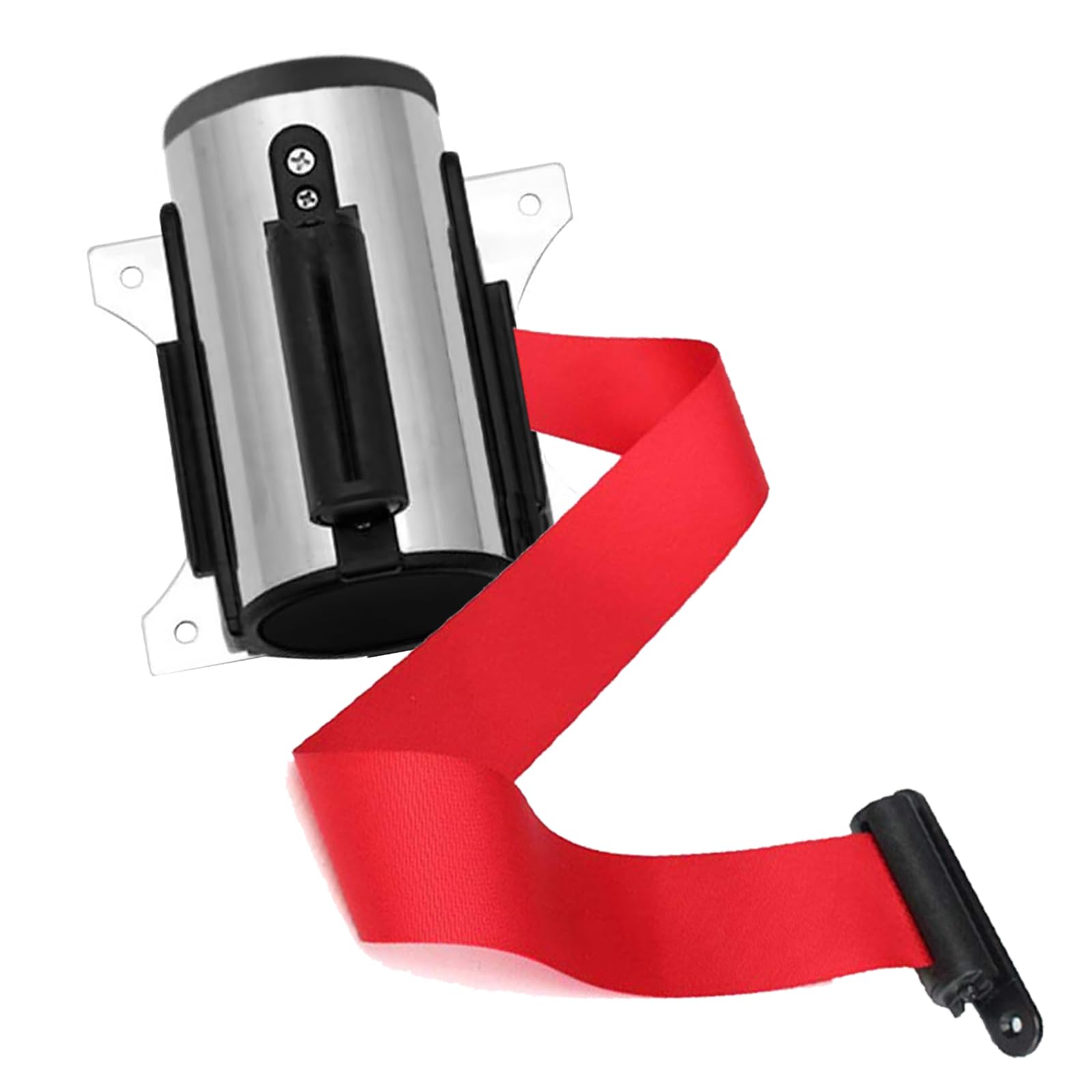 Cinta Separadora Extensible Barrera 2M Cinta Separadora Retractil Montaje en Pared Cintas Separadoras Crowd Control Cinta Seguridad con Acccesorios