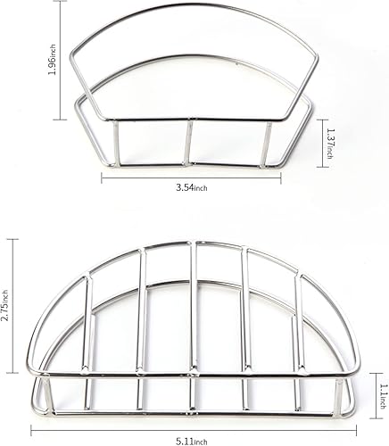Miniatura 2 de Yaoxianwu Soporte de molde para tacos de acero inoxidable para hornear freidora o freír al aire para hacer tacos crujientes y de fondo plano para