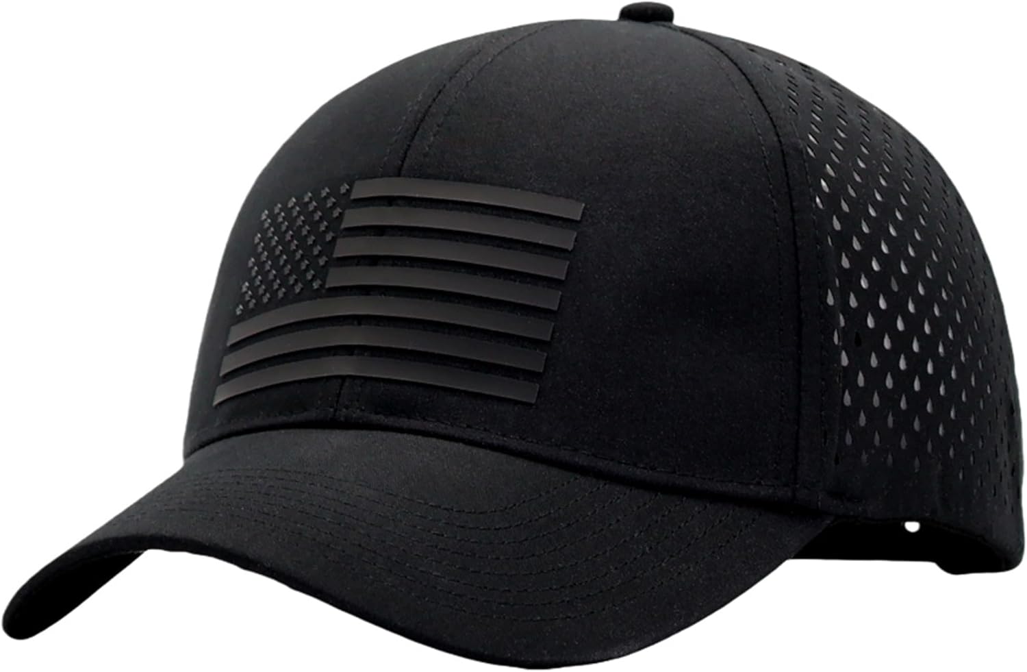 250th Anniversary USA Flag Hat, Laser Cut Breathable Mesh Patriotic Tactical Baseball Cap for Men Women, Fits OSFM&XXL Head