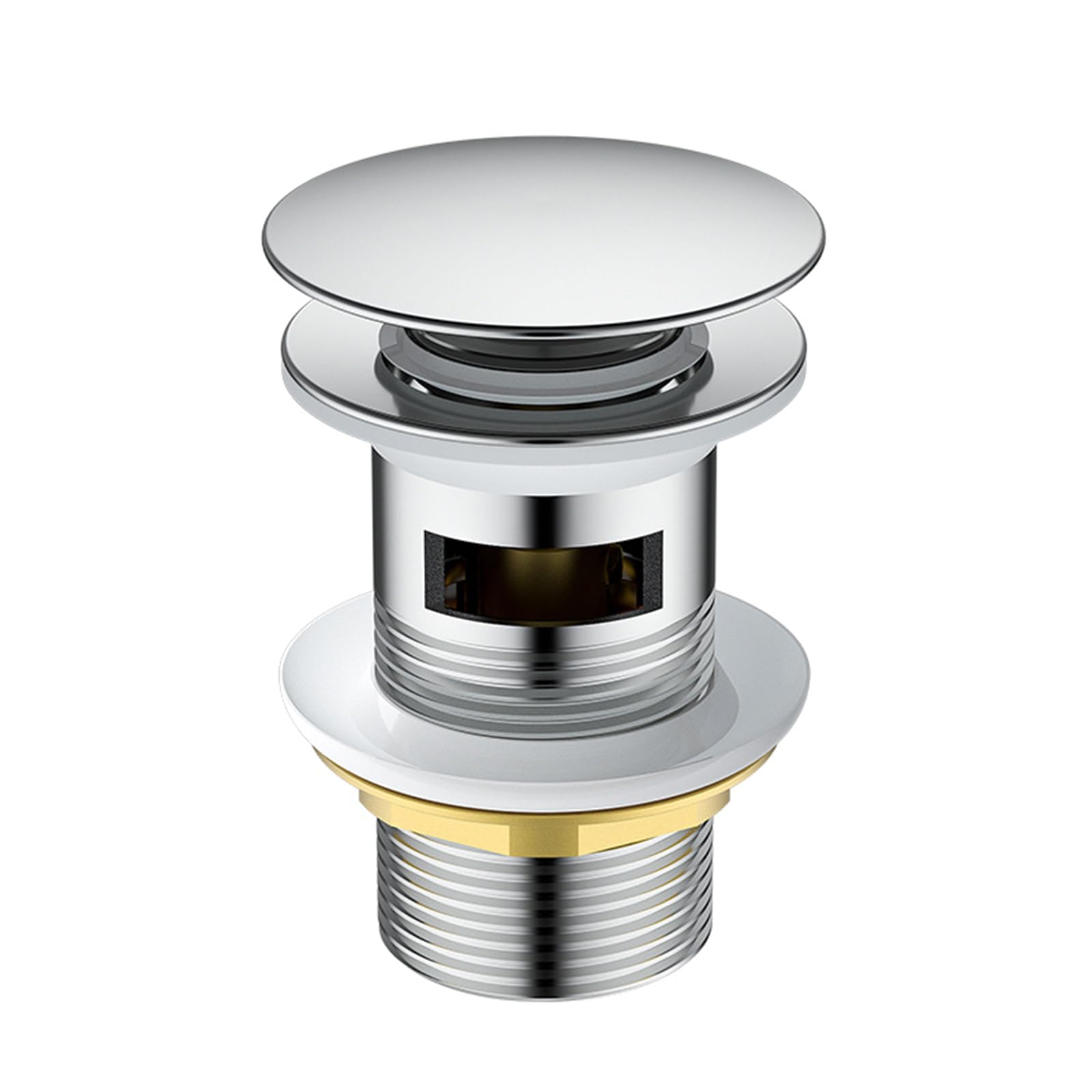Tsophreniq A Brass Waste With Spillways/Without Metal Wasters Bathroom Ccessory For Basins Stylish Ppearance Standard Connection